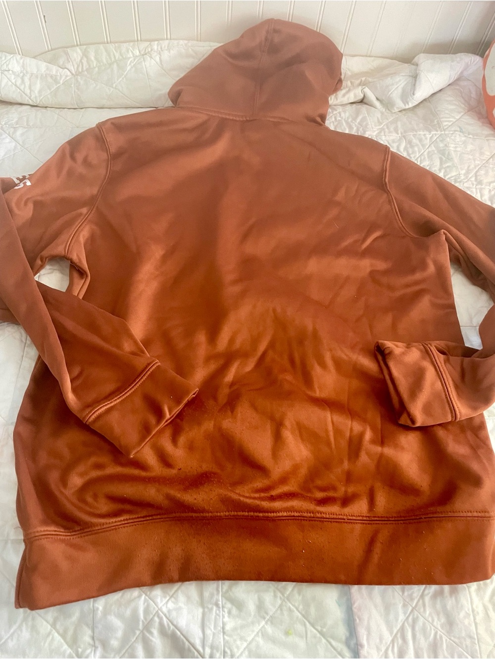 Colosseum Texas Longhorns Orange Hoodie with White Logo - Picture 4 of 5